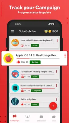 Sub4Sub Pro android App screenshot 2